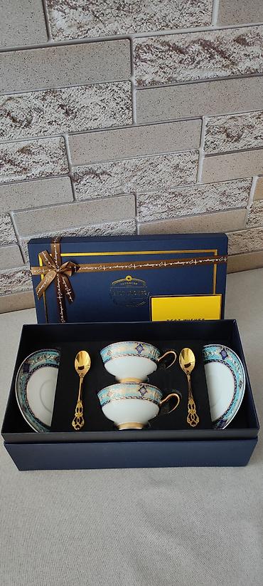 кардли стакан: Тончайший костяной фарфор Royal Classic с оттенками бирюзы — для вашей — 4