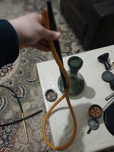 Qəlyan, vayp və aksesuarları: Nərgilə komplekti - Şüşə kolba: qalın şüşədən, klassik iri həcm. - — 19