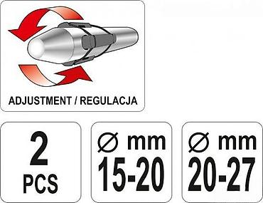 Setovi ručnog alata: YATO YT-06312 – set za razvlačenje cevi (ekspanzeri), 2 kom - — 2