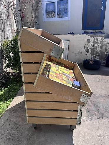 vitrin stend: Meyvə-tərəvəz üçün vitrin/stand - Material: ağac karkas, möhkəm metal — 2