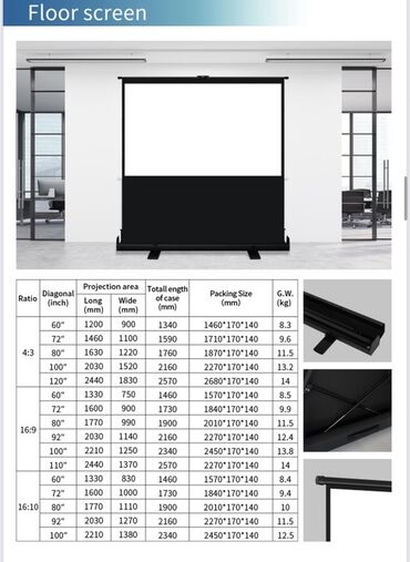 Proyektorlar: Yeni Stasionar Proyektor Pulsuz çatdırılma, Ödənişli çatdırılma, Rayonlara çatdırılma — 12
