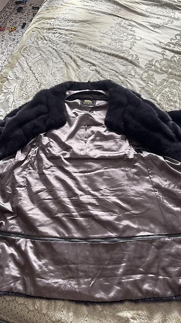 черные часы: Шуба, Норка, По колено, Трансформер, S, XS, 2XL — 6