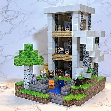 game insight: 🧲 Магнитные кубики Minecraft 554 шт + 15 минифигурок- 4150 сом 448 — 10