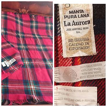La Aurora 100% saf yun örtük/pled - Material: Pura lana virgen – 100%