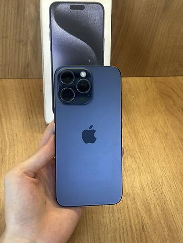mini iphone: IPhone 15 Pro Max, Б/у, 256 ГБ, Blue Titanium, Коробка, 83 % — 1