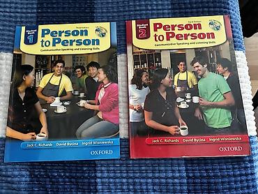 диск: Person to Person 1 и 2, Oxford, оригинал, с CD —— Student Book 1 и 2 — 1