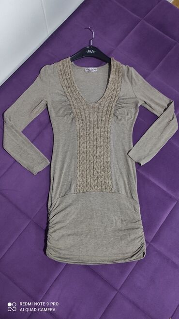 ananas haljine: S (EU 36), color - Beige, Other style, Long sleeves