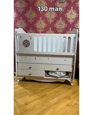 Beşiklər: Uşaq beşiyi – “Baby Mood” modeli - Rəng: ağ - Yan tərəfi sürüşkən — 1