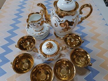 qizil boyunbagi: Чайный набор, цвет - Золотой