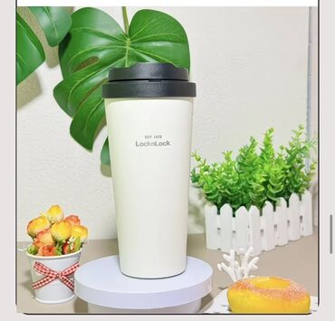 одноразовые бумажные стаканы: Термокружка LocknLock с керамическим покрытием внутренней колбы -