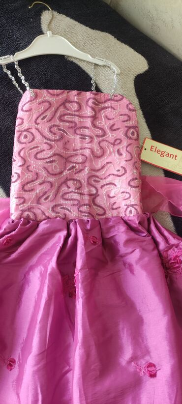 платье на 7 лет: Детское платье, цвет - Розовый, Новый
