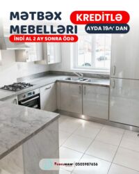 Sifarişlə mətbəx mebeli: Sifarişlə mətbəx dəsti, Özü çəkən petlələr, Mat laminat, Kredit var, Rayonlara çatdırılma, Pulsuz çatdırılma — 22