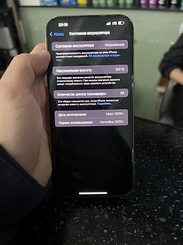 Apple iPhone: IPhone 16 Pro Max, Б/у, 256 ГБ, White Titanium, Кабель, 100 % — 6