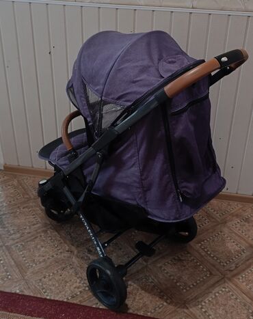коляски детские фото: Коляска, цвет - Фиолетовый, Б/у