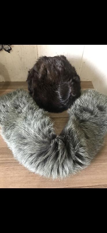 Шапки и воротник мех натуральный разные at lalafo.kg Шапки и воротник мех натуральный разные