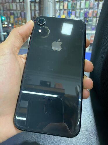 Mobil telefon və aksesuarlar: IPhone Xr, 64 GB, Jet Black, Barmaq izi, Face ID