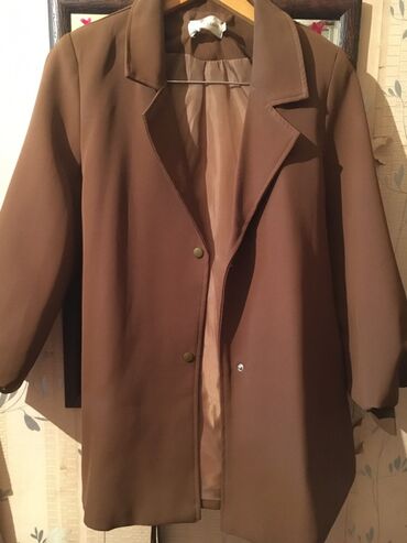 женские кожаные длинные перчатки: Qəhvəyi rəngdə qadın pencey Minimalist dizaynlı, düz kəsim, klassik