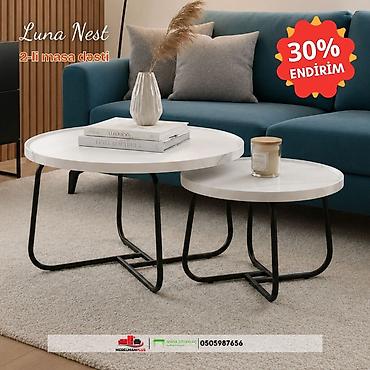 loft masa: Jurnal masası, Yeni, Açılmayan, MDF, Yumru masa — 2
