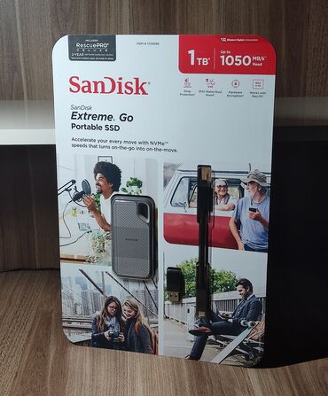 hem sure: SanDisk Extreme Portable SSD Go 1 TB 6 ƏDƏD San Disk xarici SSD