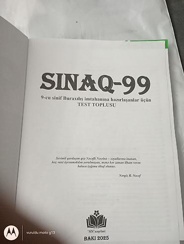 kimya is dəftəri: Məhsul: “Sinaq-99” – 9-cu sinif buraxılış imtahanına hazırlaşanlar — 2