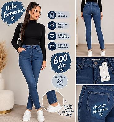 Uske ženske farmerice Tiffosi - Model: uske uz nogu sa malo širim