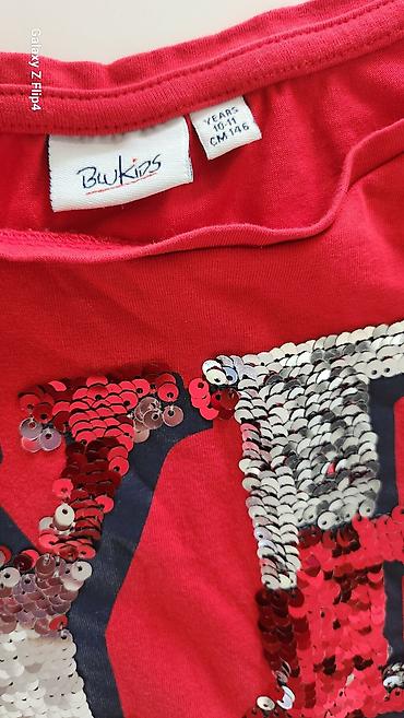 espadrile bele: Majica za devojcice – BluKids, vel 10/11 - Boja: crvena - Brend — 3