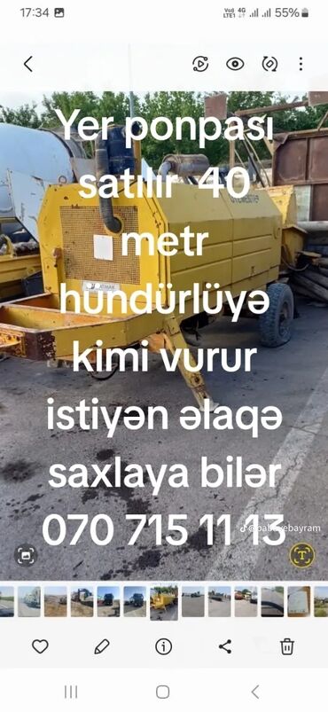 qosqu satilir: Beton vuran ponpa