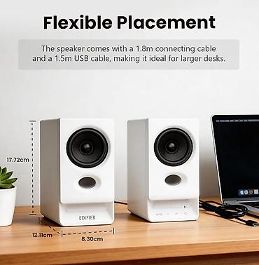 Audio: Edifier R20BT White - Həm yığcam, həm maksimum funksional akustika — 9