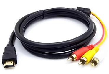 Kablovi i adapteri za kamere: HDMI na 3x RCA (kompozit + stereo) kabl Opis: - Pretvarač/kabl sa — 5