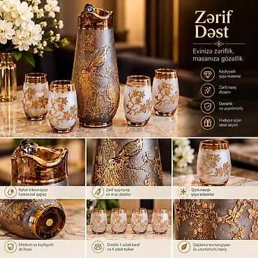 Zərif Dəst – evinizə zəriflik, masanıza gözəllik Cex dəstı gədim 1
