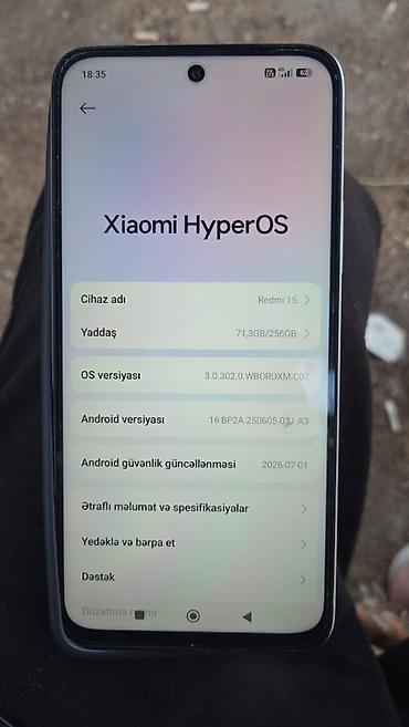 xiaomi 16 pro: Redmi 256 GB, rəng - Qızılı, Kredit, Sensor, Sənədlərlə — 1