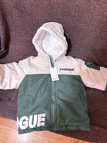 Kurtkalar: Uşaq qış gödəkçəsi - Rəng: yaşıl-ağ iki rəngli dizayn - Model — 3