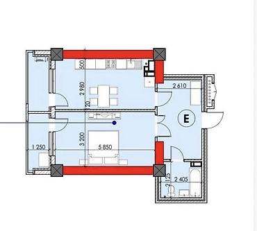 квартира аламидинский рынак: 1 комната, 59 м², Элитка, 10 этаж, ПСО (под самоотделку) — 5