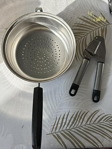 Стаканы: Набор кухонной утвари и посуды из стекла и металла. В составе: - 2 — 2