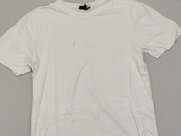 białe letnia bluzki: T-shirt, M, stan - Dobry