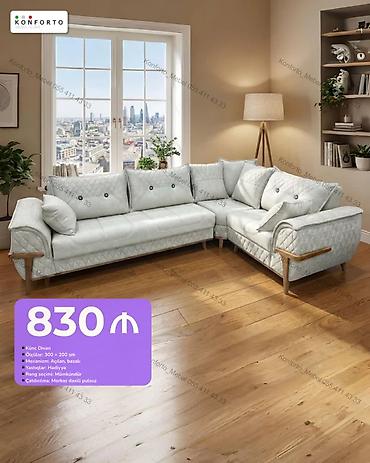 Künc divan – Konforto Mebel - Ölçülər: 300 x 200 sm - Mexanizm