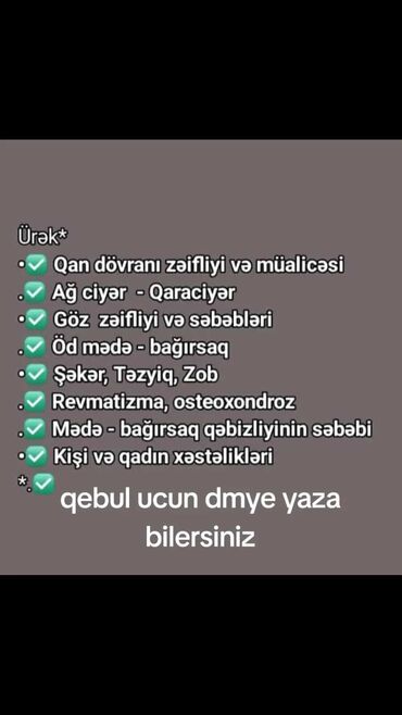 Tibbi avadanlıq: Qan dövranının yaxşılaşdırılmasına, ağciyər, qaraciyər, göz zəifliyi