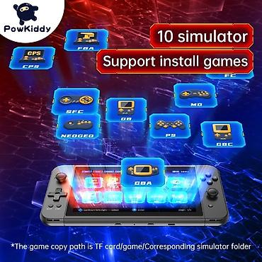 switch oled: Новая портативная игровая консоль POWKIDDY X70, 7-дюймовый HD-экран — 4