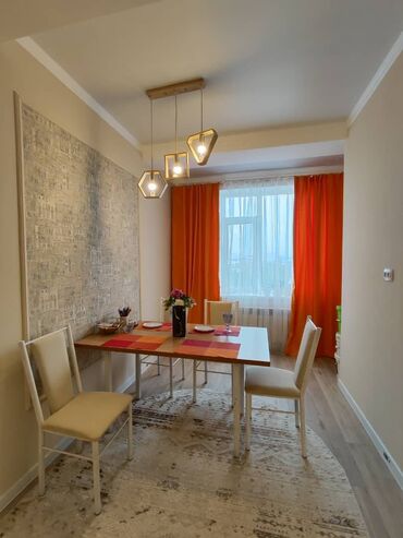 снять квартиру бишкек на долгий срок: 1 бөлмө, 53 кв. м, Элитка, 5 кабат, Дизайнердик ремонт