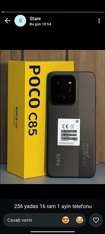 Poco C85, 256 GB, rəng - Boz