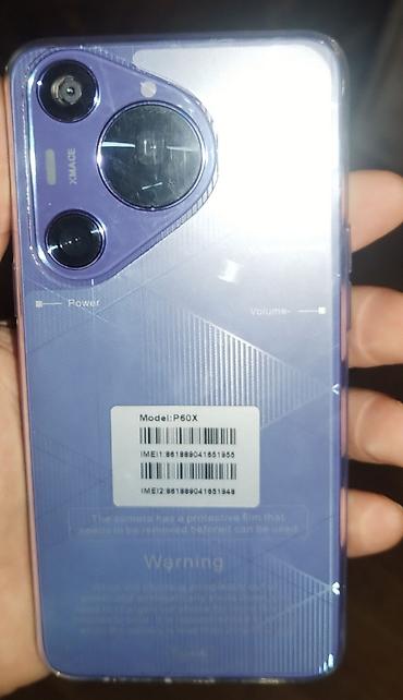 foto aparat type 1: Smartfon – Model: P60X Xüsusiyyətlər: - Rəng: bənövşəyi (şəffaf — 1