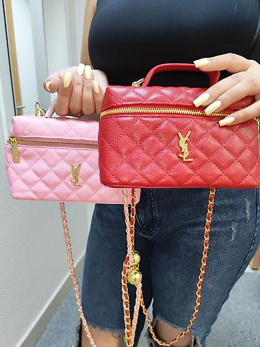 YSL üslubunda kvadrat çiyin çantaları - Rənglər: qırmızı və açıq lalafo.az -da YSL üslubunda kvadrat çiyin çantaları - Rənglər: qırmızı və açıq