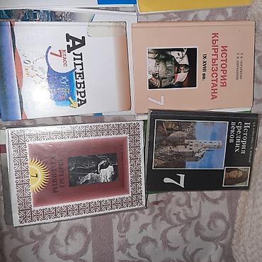 Учебники: Школьные учебники для 7–8 классов (разные предметы, рус/кирг — 3