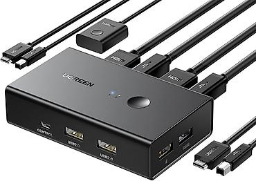 UGREEN 2-port KVM switch – 1 monitor, 1 klaviatura və 1 siçanla 2 lalafo.az -da UGREEN 2-port KVM switch – 1 monitor, 1 klaviatura və 1 siçanla 2