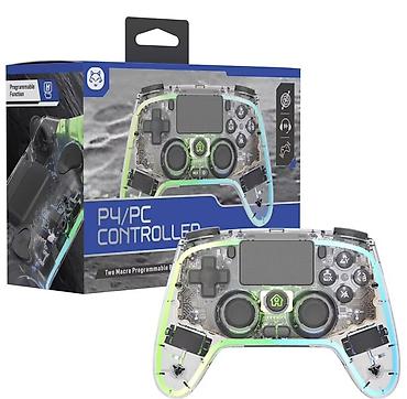 Геймпад P4/PC CONTROLLER (прозрачный, подсветка) - Совместимость