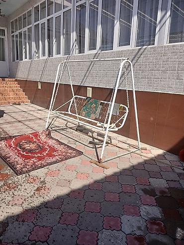 материал для крыши: Садовые качели Металл, Со спинкой, Без крыши — 1