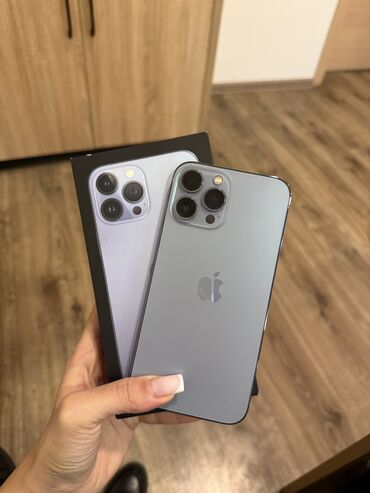 iphone 13 təzə: IPhone 13 Pro Max, 128 GB, Sierra Blue, Face ID