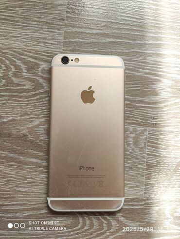 Apple iPhone: IPhone 6, 128 ГБ, Золотой, Отпечаток пальца