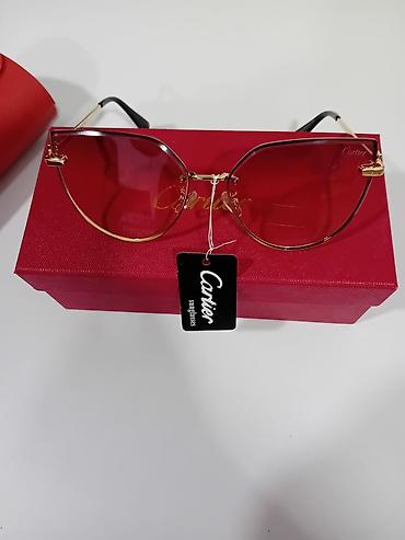 Naočare: Cartier sunčane naočare – ženski model - Oblik: mačkaste (cat-eye) — 5