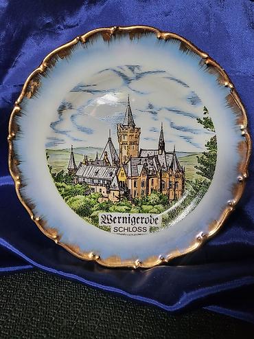 obim kruga: Tanjir porcelanski za na zid zamak Vernigerode iz 70ih. Tanjir je — 6